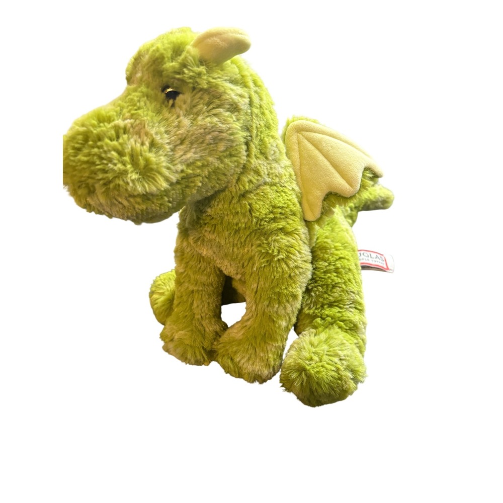 Douglas Cuddle Toy Green Dragon Plush Stuffed Animal 822 Lime Green 10 inch